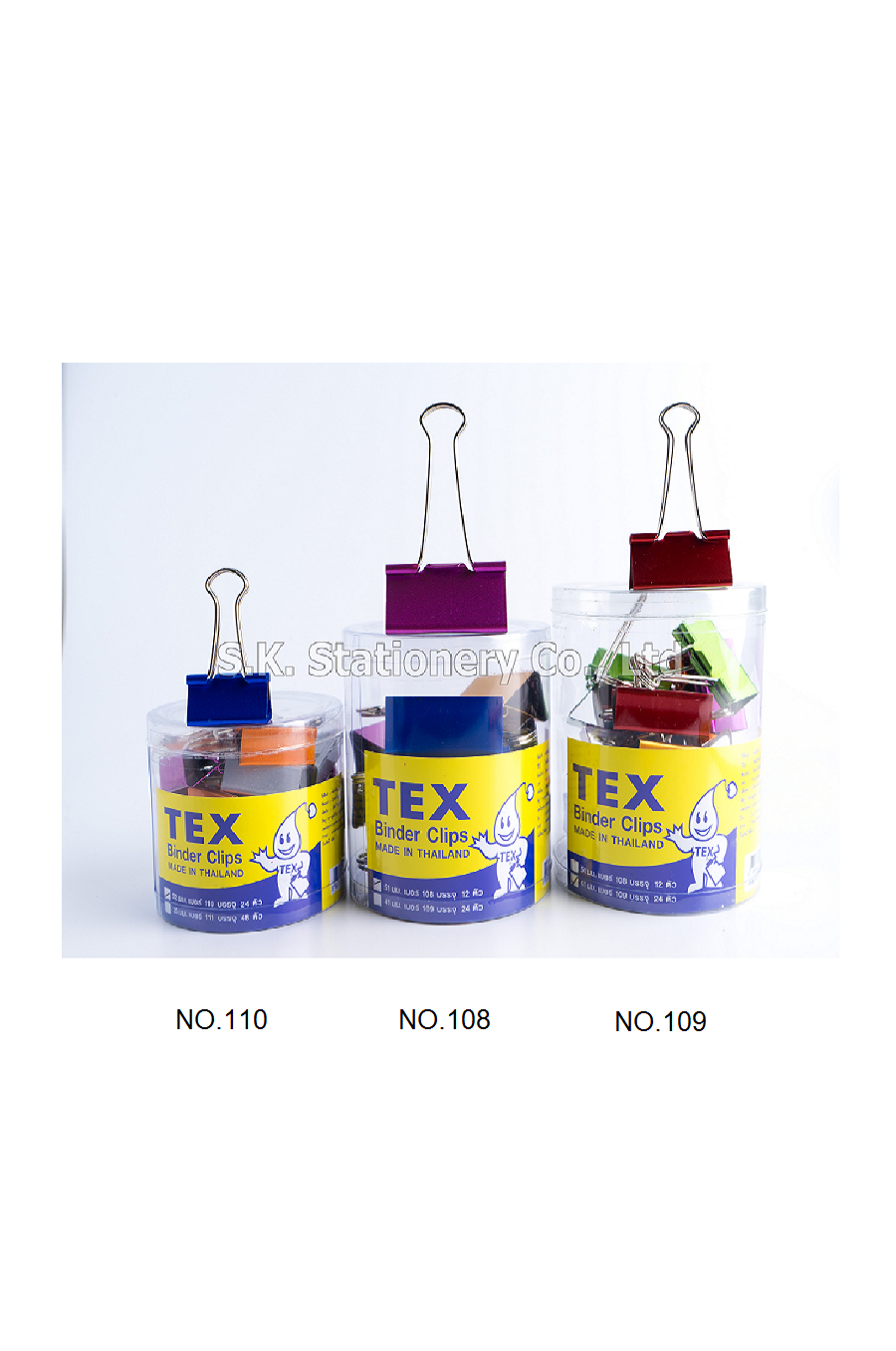 คลิปหนีบสี TEX NO.109