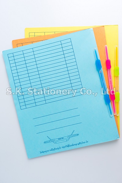 แฟ้มเจาะกระดาษคลิ๊ป PVC F4,A4