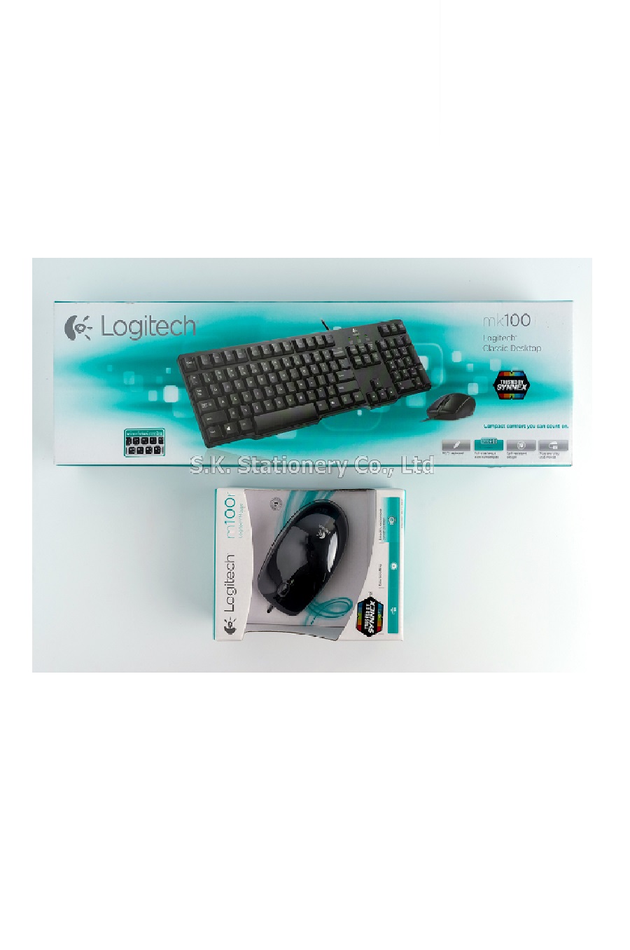 คีย์บอร์ดและเมาส์ Logitech mk100