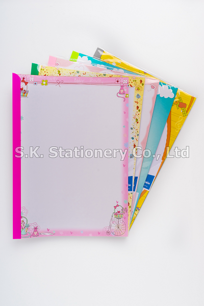 กระดาษรายงาน A4 พร้อมปก+สันรูด