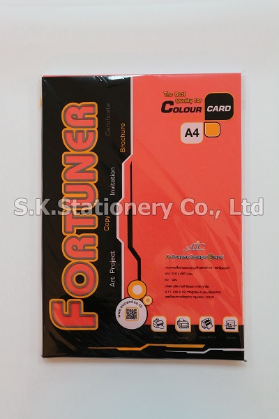 กระดาษทำปก A4 สีแดง (50 แผ่น)