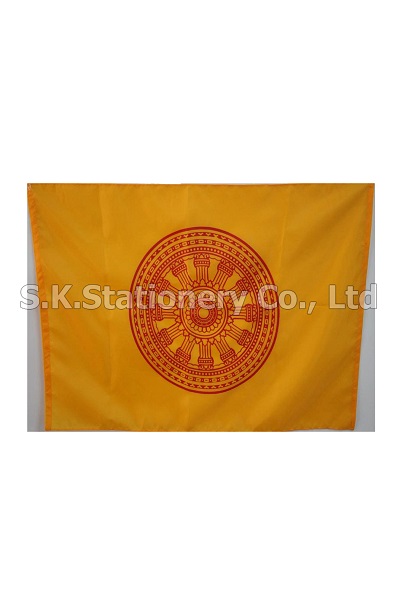 ธงธรรมจักร 80x120 ซม.