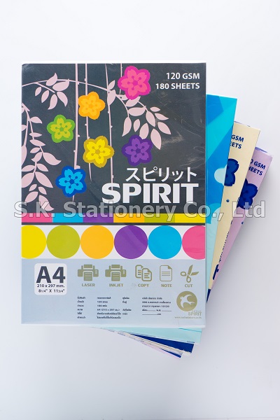 กระดาษการ์ดสี 120g A4 สีขาว (180 แผ่น)