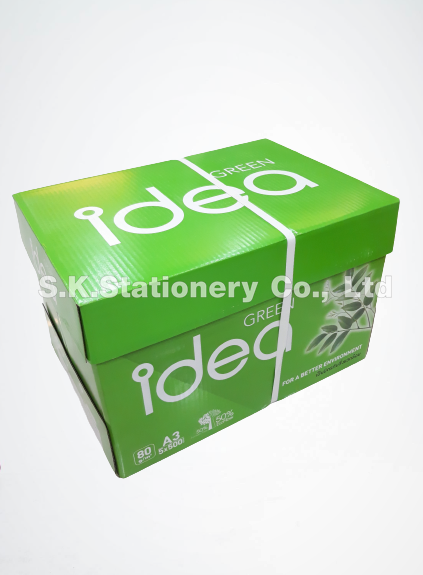 กระดาษถ่ายเอกสาร 80g A3 idea Green