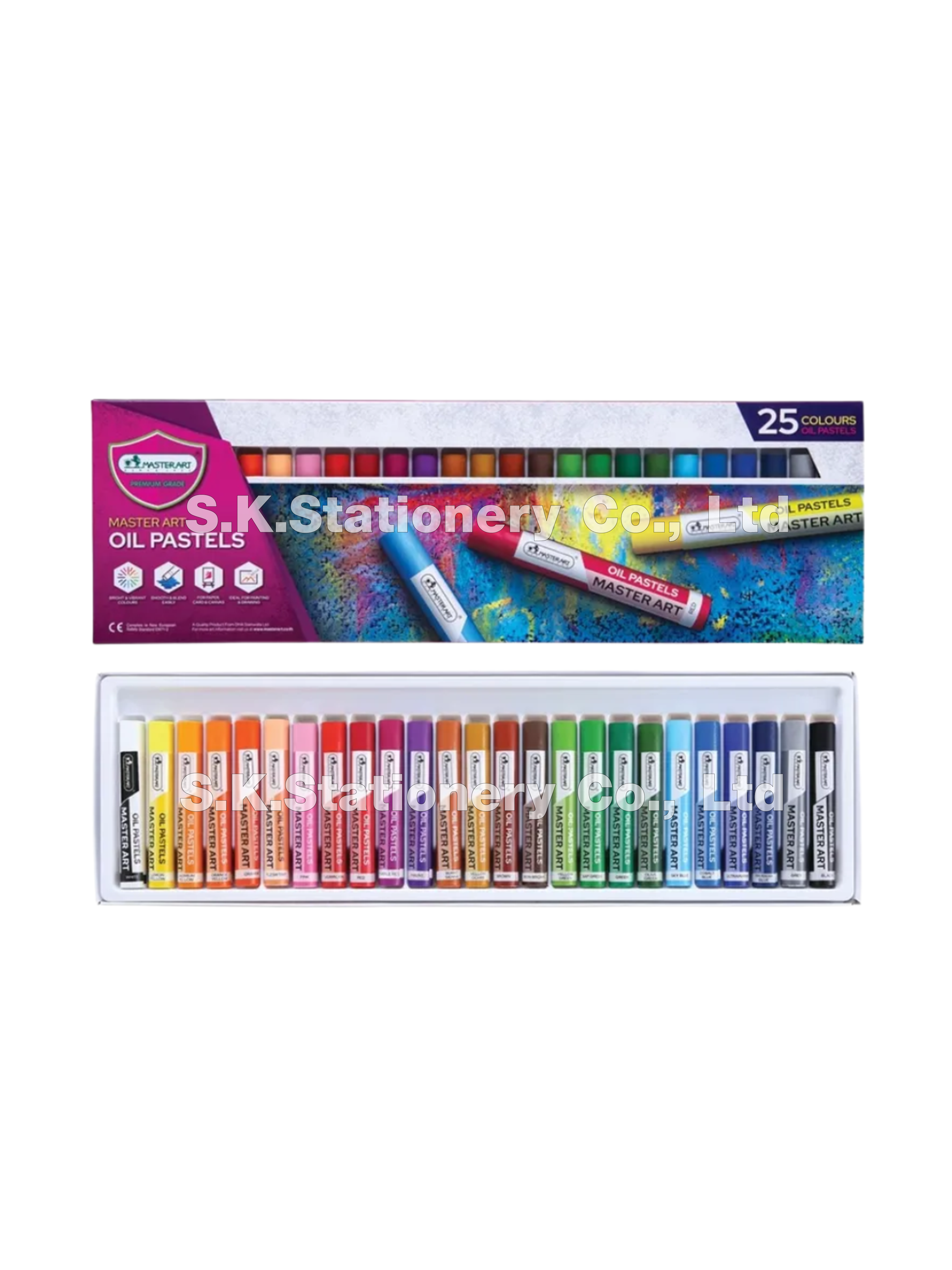 สีชอร์ก 25 สี  มาสเตอร์อาร์ต