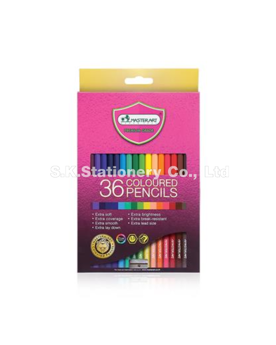 สีไม้ยาว 36 สี  มาสเตอร์อาร์ต
