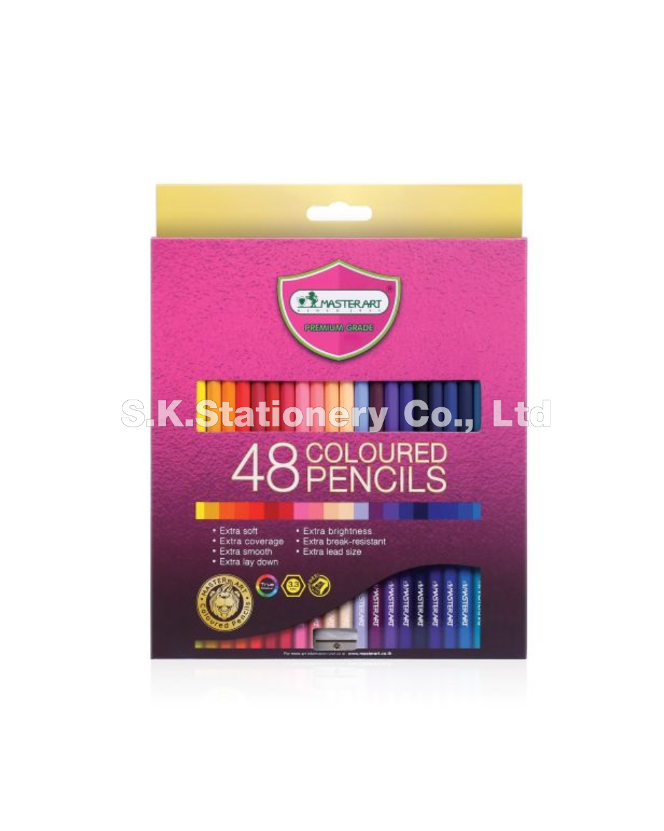 สีไม้ยาว 48สี  มาสเตอร์อาร์ต