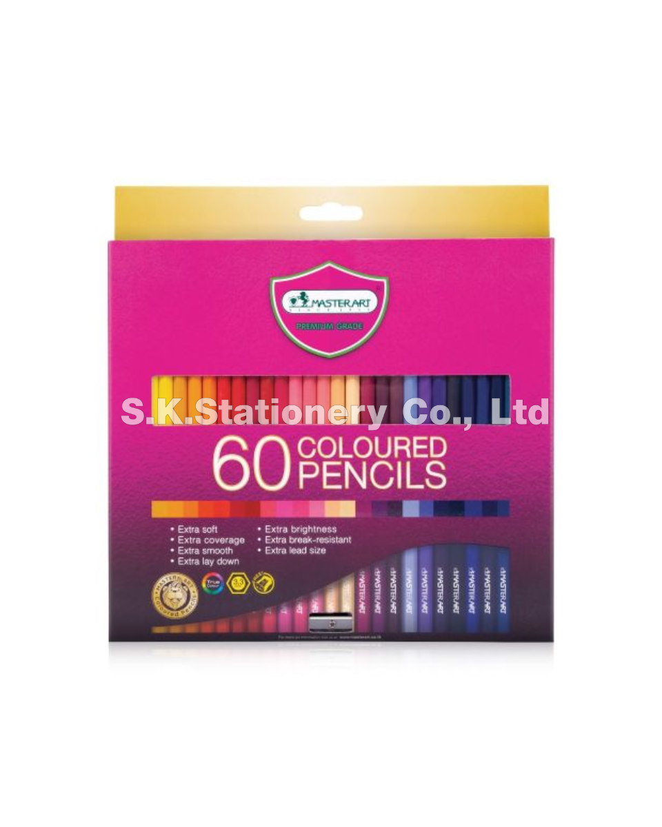 สีไม้ยาว 60สี  มาสเตอร์อาร์ต